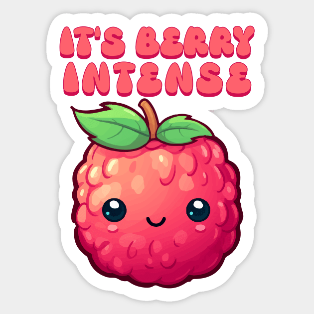 It's Berry Intense Sticker by Pawsitivity Park